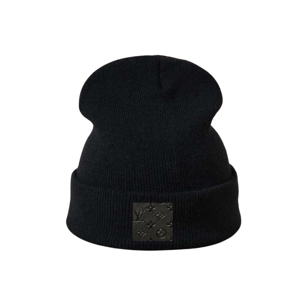 Custom Louis Vuitton Toque/Hat - Black/Black LV